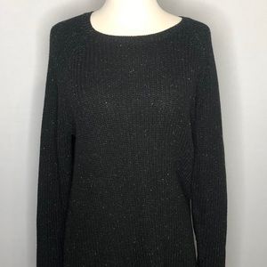Halogen women's Black Speckled sweater dress XS